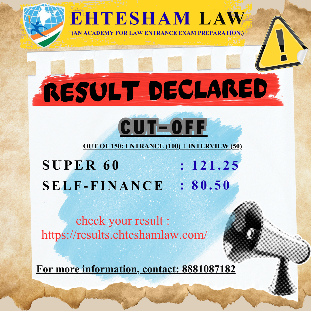 EHTESHAM LAW BA.LL.B SUPER-60 Notification