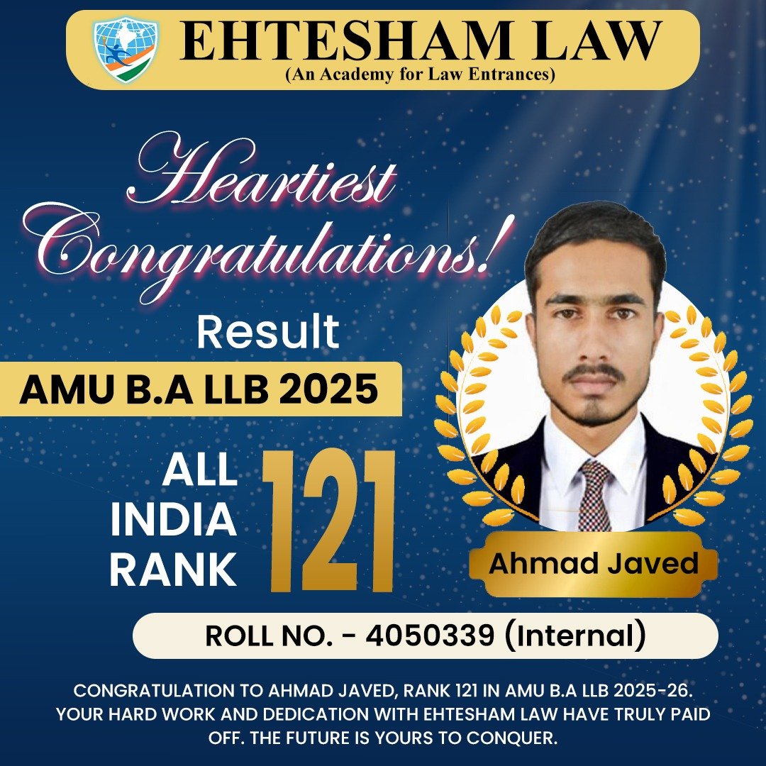 All india rank 05 in jamia millia islamia ballb of muslim regular