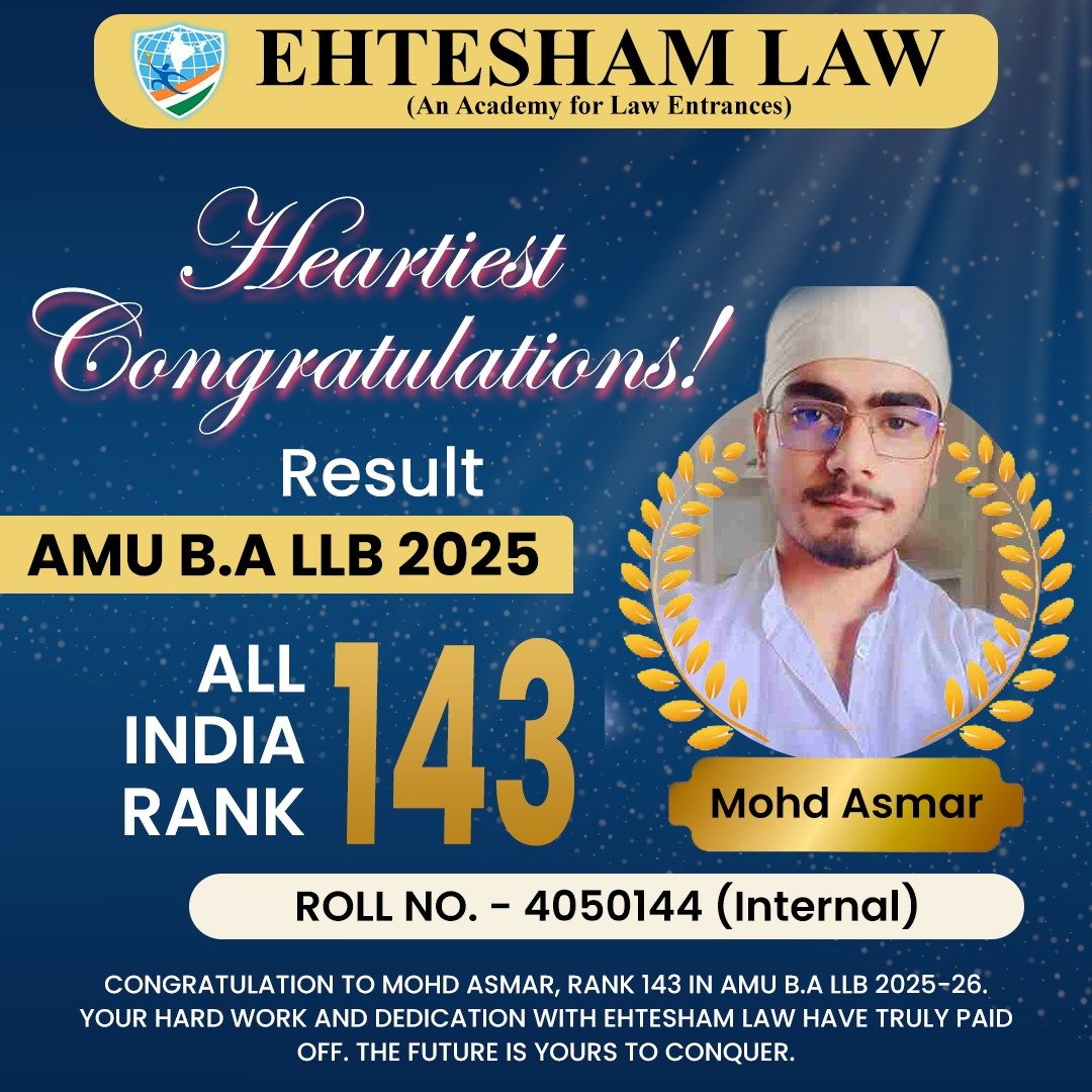 All india rank 05 in jamia millia islamia ballb of muslim regular