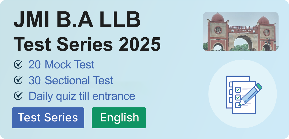 JMI B.A LLB Test Series 2025 EN