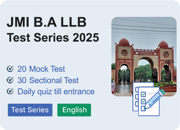 JMI B.A LLB Test Series 2025 EN